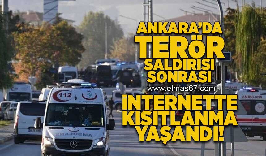 Ankara'da terör saldırısı sonrası internette kısıtlanma yaşanadı!