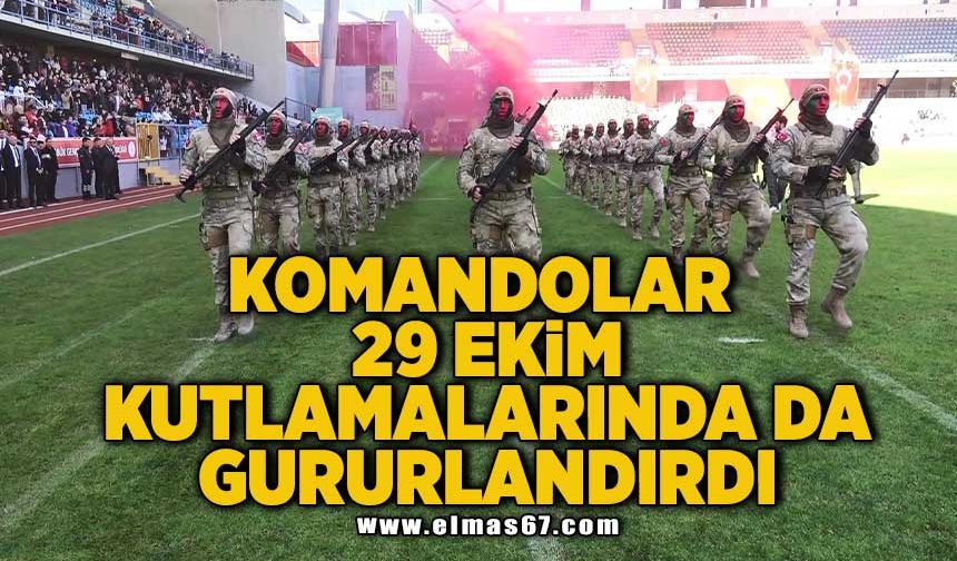 Komandolar 29 Ekim kutlamalarında da gururlandırdı