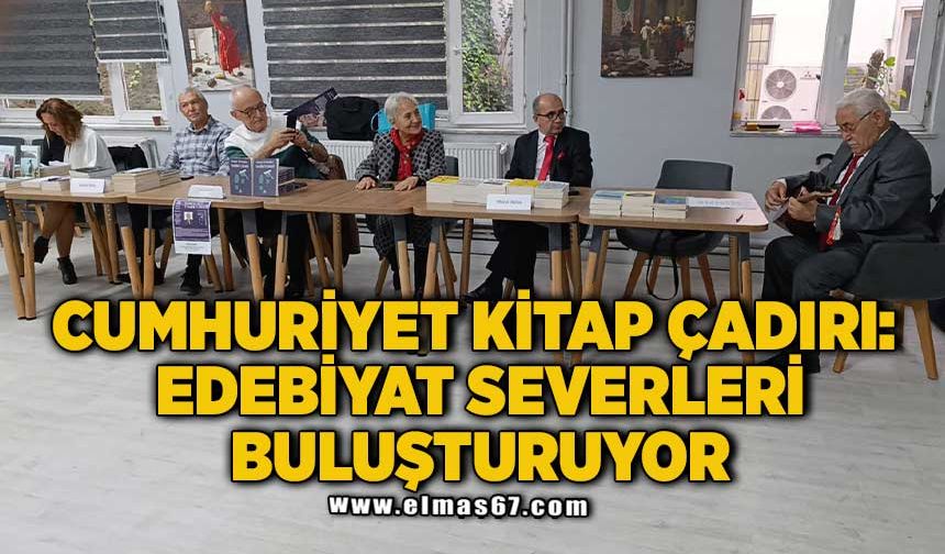 Cumhuriyet kitap çadırı: Edebiyat severleri buluşturuyor