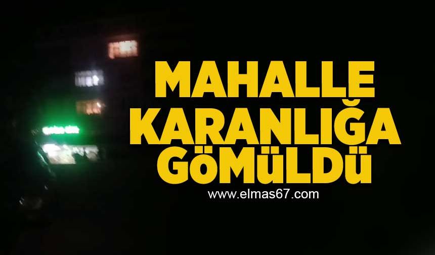 Mahalle karanlığa gömüldü!