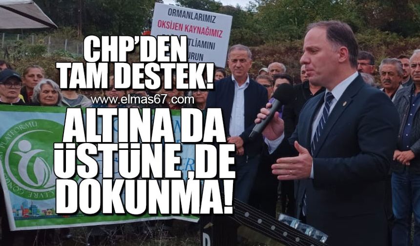 "Altına da  üstüne de dokunma!"