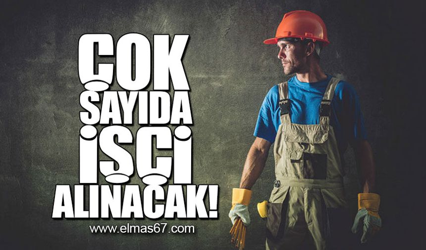 Çok sayıda işçi alınacak!