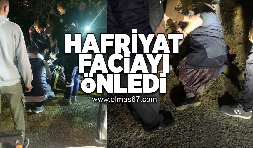 Hafriyat faciayı önledi!