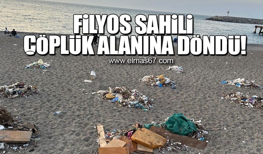 Filyos sahili çöplük alanına döndü!