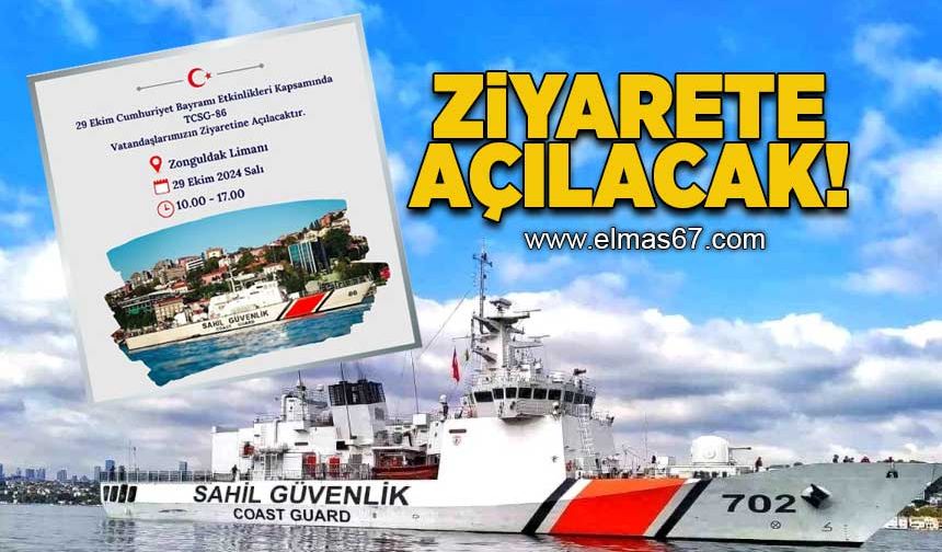 TCSG-86 gemisi ziyarete açılacak!