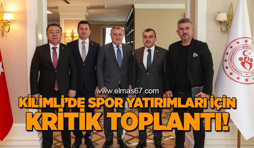 Kilimli'de spor yatırımları için kritik toplantı!