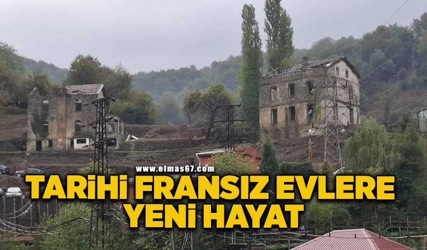 Zonguldak'ta tarihi Fransız evlere yeni hayat