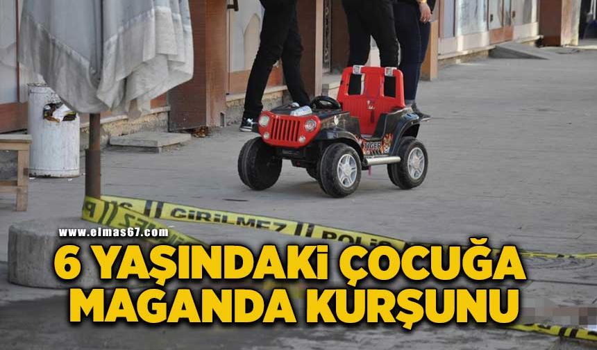 6 yaşındaki çocuğa maganda kurşunu isabet etti