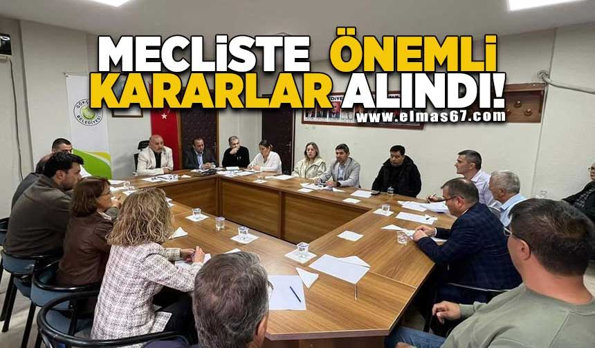 Mecliste önemli kararlar alındı