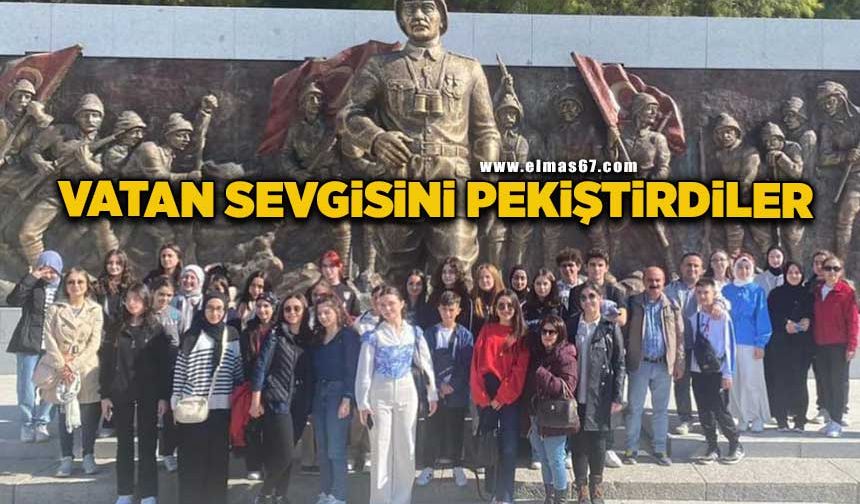 Öğrenciler vatan sevgisini pekiştirdiler