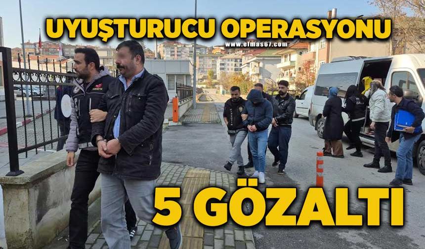 Uyuşturucu operasyonunda ikinci dalga: 5 gözaltı