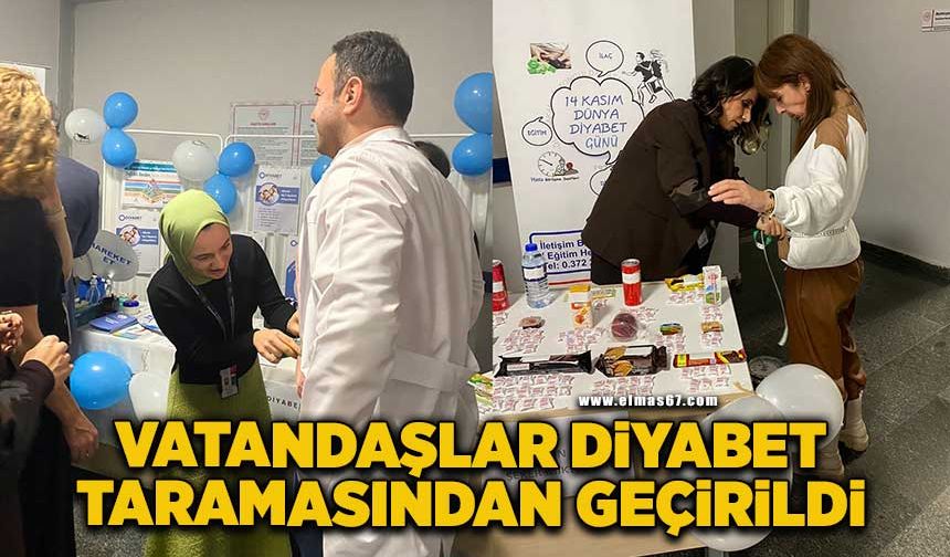 Vatandaşlar diyabet taramasından geçirildi