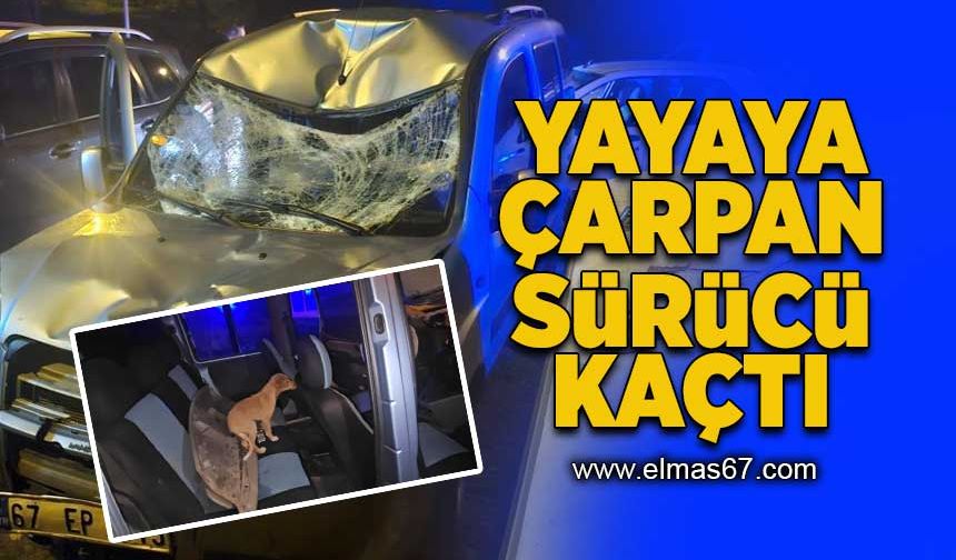 Yayaya çarpan sürücü olay yerinden kaçtı!