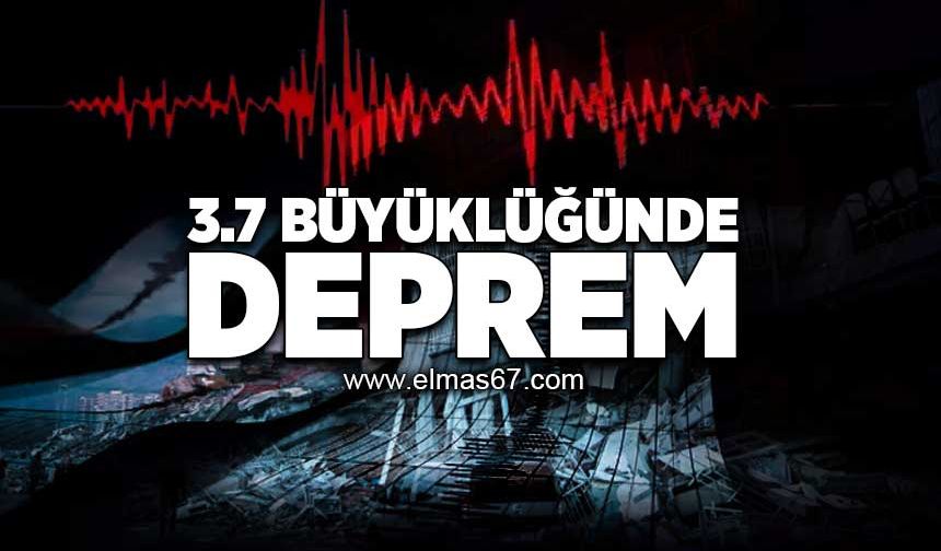 3.7 büyüklüğünde deprem!