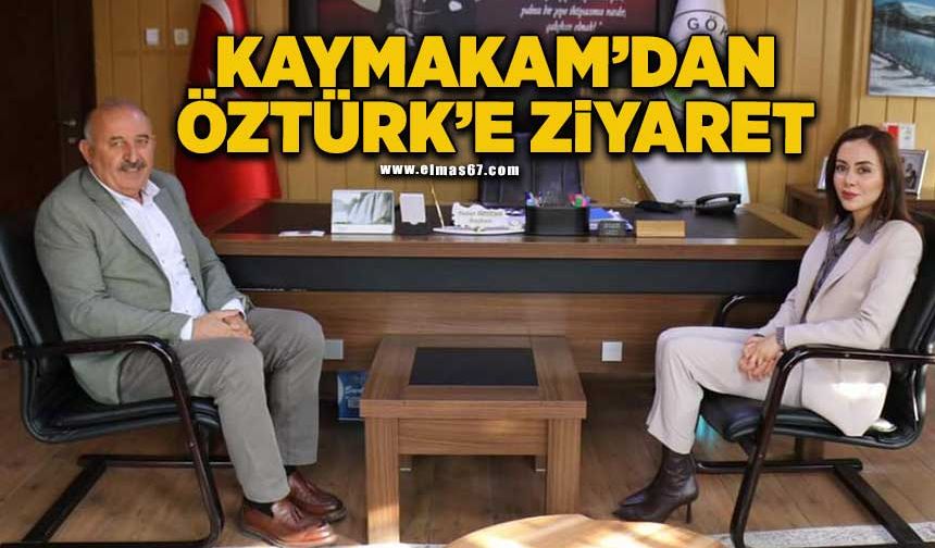 Kaymakam'dan Vedat Öztürk'e ziyaret