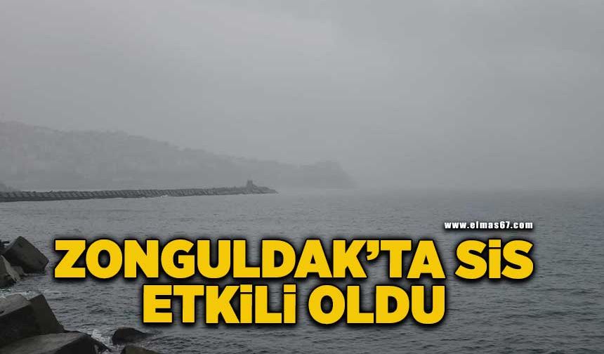 Zonguldak'ta sis etkili oldu