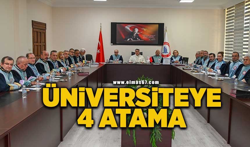 Zonguldak Bülent Ecevit Üniversitesi’ne 4 atama