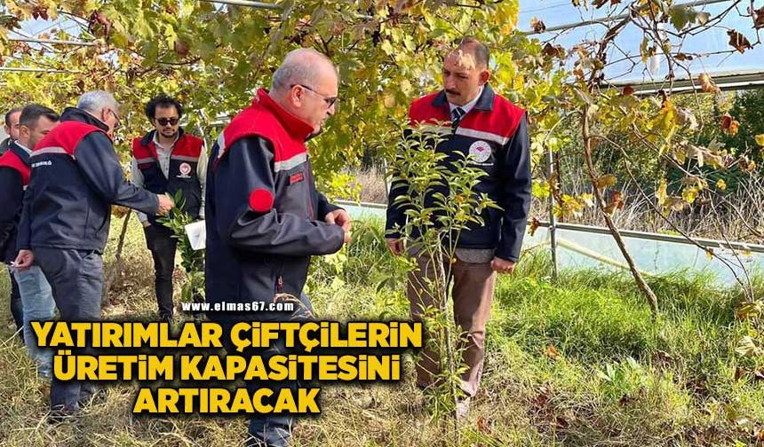 Yatırımlar çiftçilerin üretim kapasitesini artıracak