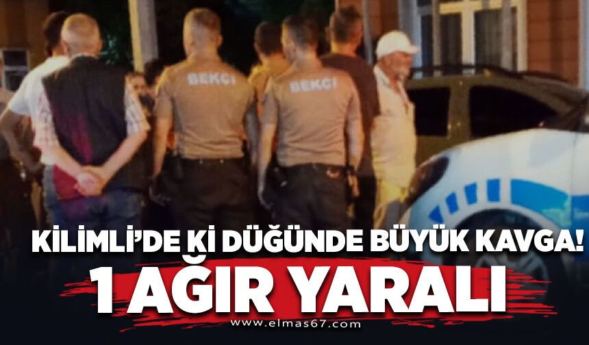Düğünde kavga! 1 ağır yaralı