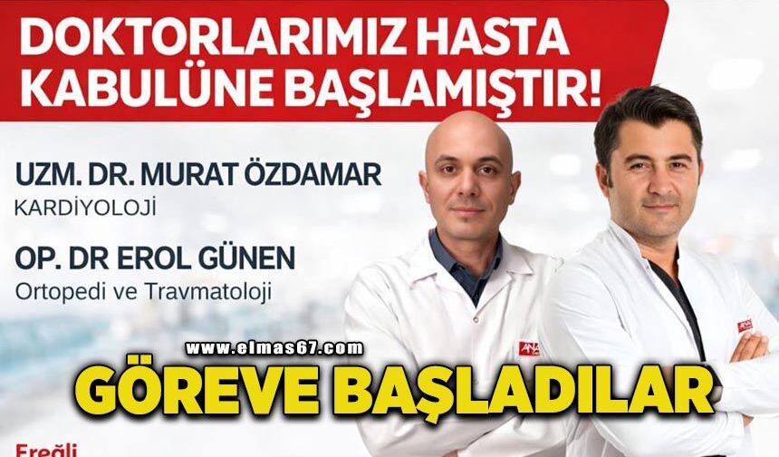 Kardiyoloji ve ortopedi uzmanları göreve başladı