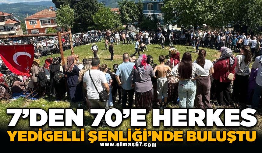 7'den 70'e herkes Yedigelli şenliğinde buluştu