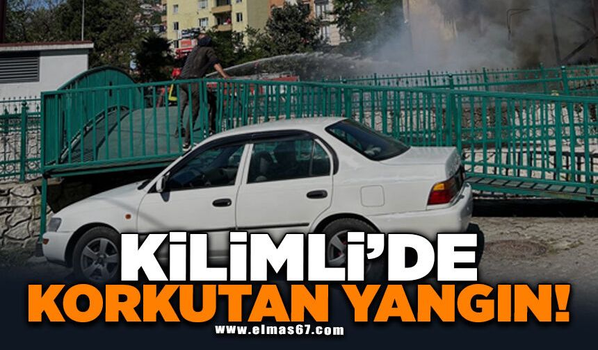Kilimli’de Korkutan Yangın!