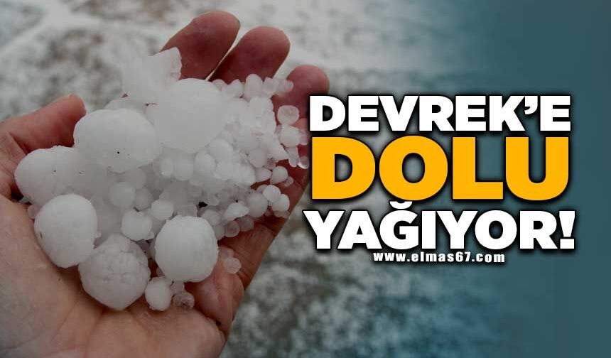 Devrek’te misket büyüklüğünde dolu yağdı