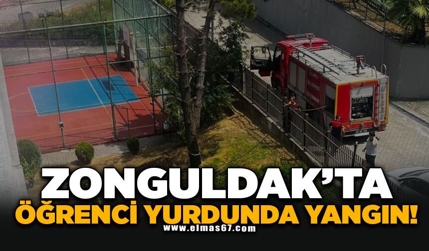 Alaplı'da öğrenci yurdunda yangın paniği