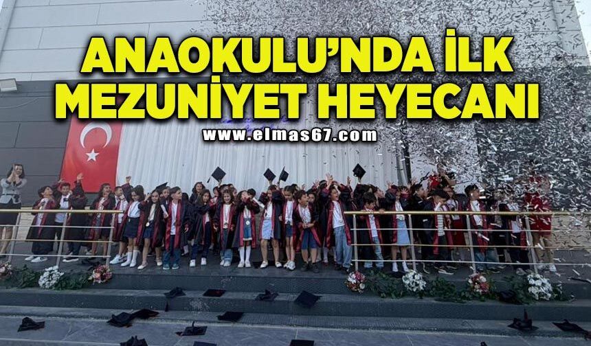 Kemalettin Can Yaman Anaokulu’nda ilk mezuniyet heyecanı