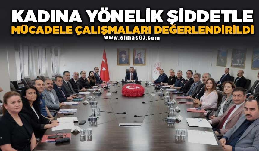 Kadına yönelik şiddetle mücadele çalışmaları değerlendirildi