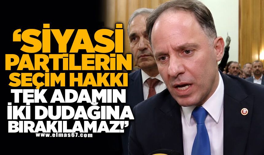 Deniz Yavuzyılmaz: “Siyasi Partilerin Seçim Hakkı Tek Adamın İki Dudağına Bırakılamaz!”
