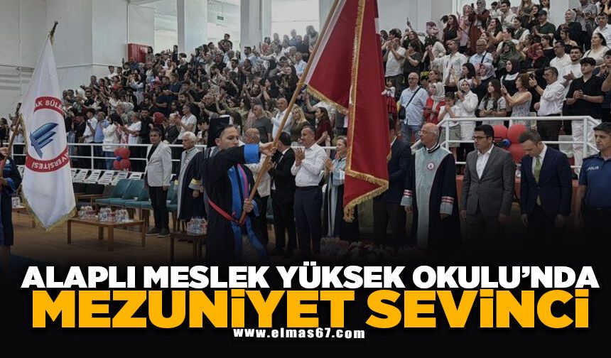Alaplı Meslek Yüksek Okulu’nda mezuniyet sevinci