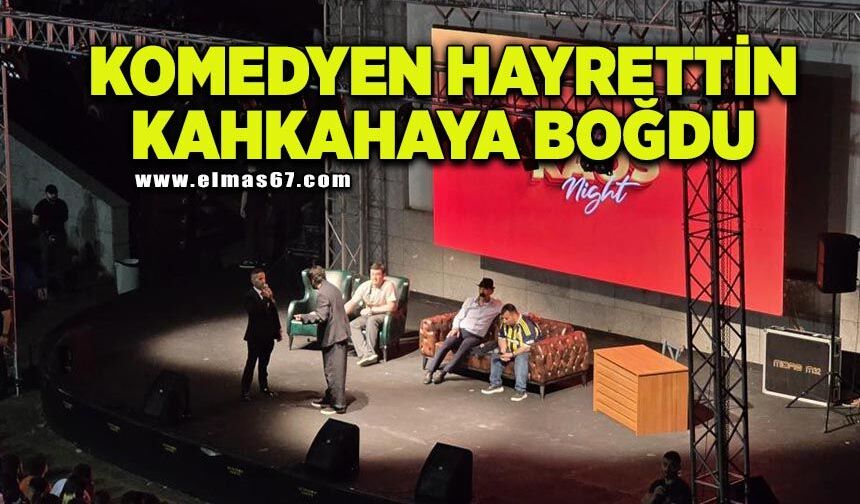 Komedyen Hayrettin, Karadeniz Ereğli'de kahkaha dolu gece yaşattı