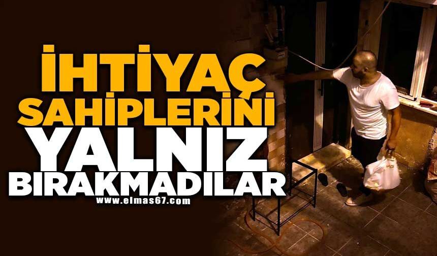 İhtiyaç sahiplerini yalnız bırakmadılar