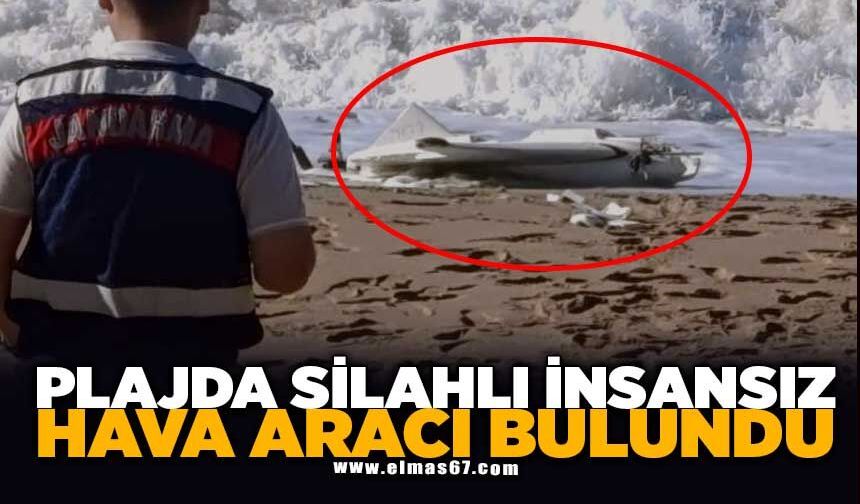 Plajda silahlı insansız hava aracı bulundu