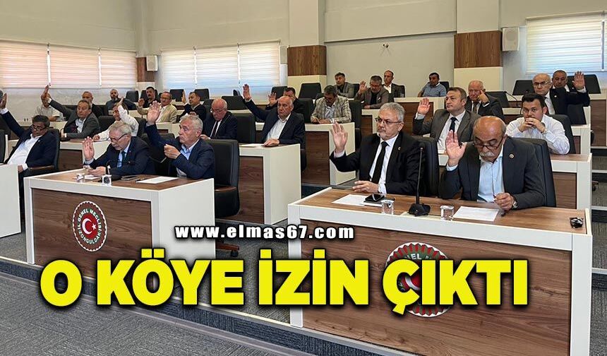 İl Genel Meclisi o köy için gerekli izni verdi!