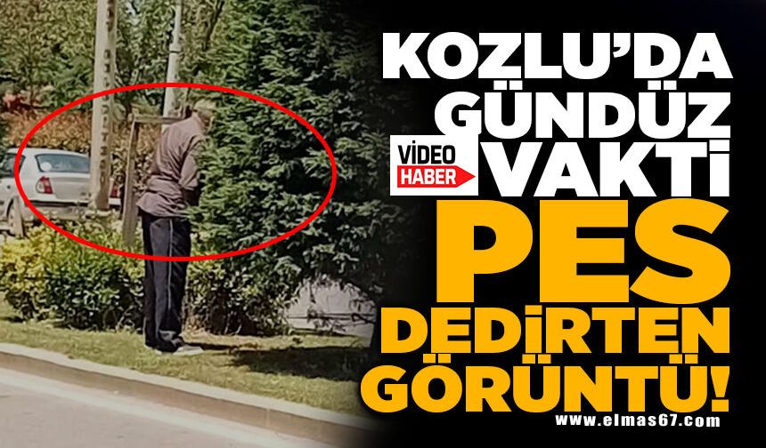 KOZLU’DA GÜNDÜZ VAKTİ PES DEDİRTEN GÖRÜNTÜ!