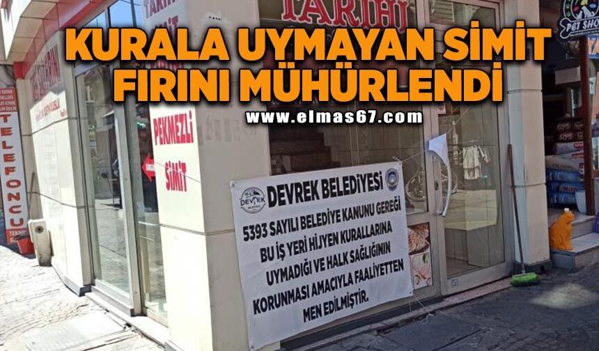 Kurallara uymayan işyeri mühürlendi