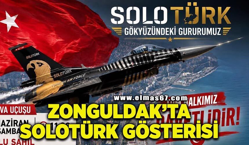 Zonguldak’ta gökyüzündeki gururumuz Solotürk’ten gösteri