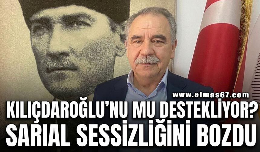 Sarıal yanıtladı: Kılıçdaroğlu’nu mu destekliyor?