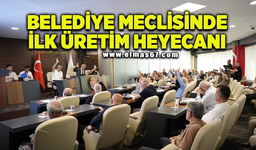 Çaycuma Belediye Meclisi’nde ilk üretim sevinci