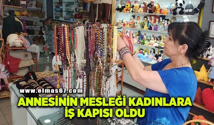 Annesinden öğrendiği sanatı Devrekli kadınlara öğretip iş kapısı açtı