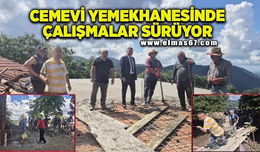 Cemevi yemekhanesi inşaatında çalışmalar sürüyor