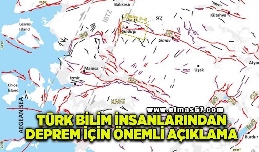 Türk bilim insanlarından Balıkesir-Sındırgı deprem çifti kökenine ilişkin önemli açıklama