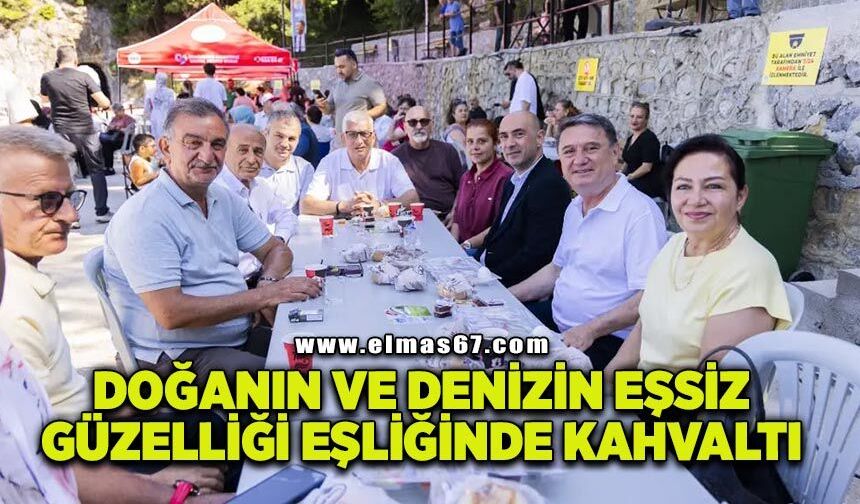 Doğanın ve denizin eşsiz güzelliği eşliğinde kahvaltı