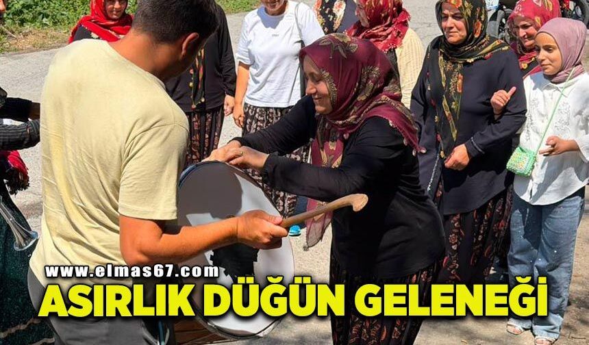 Asırlık düğün geleneği: Kadınlar davul zurna eşliğinde karşılanıyor