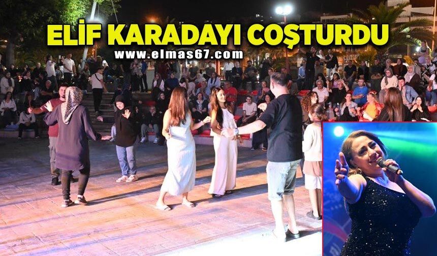 Elif Karadayı, coşturdu