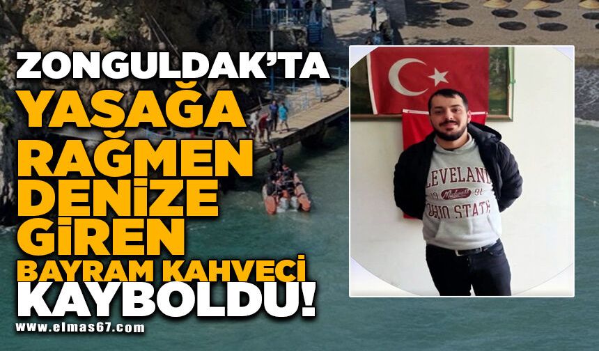 Yasağa rağmen girdiği denizde kaybolan şahıs için arama çalışması başlatıldı