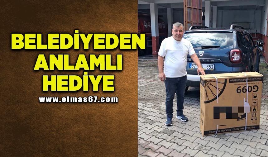 Belediyeden anlamlı hediye