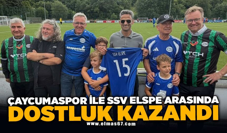 Çaycumaspor ile SSV Elspe arasında dostluk kazandı